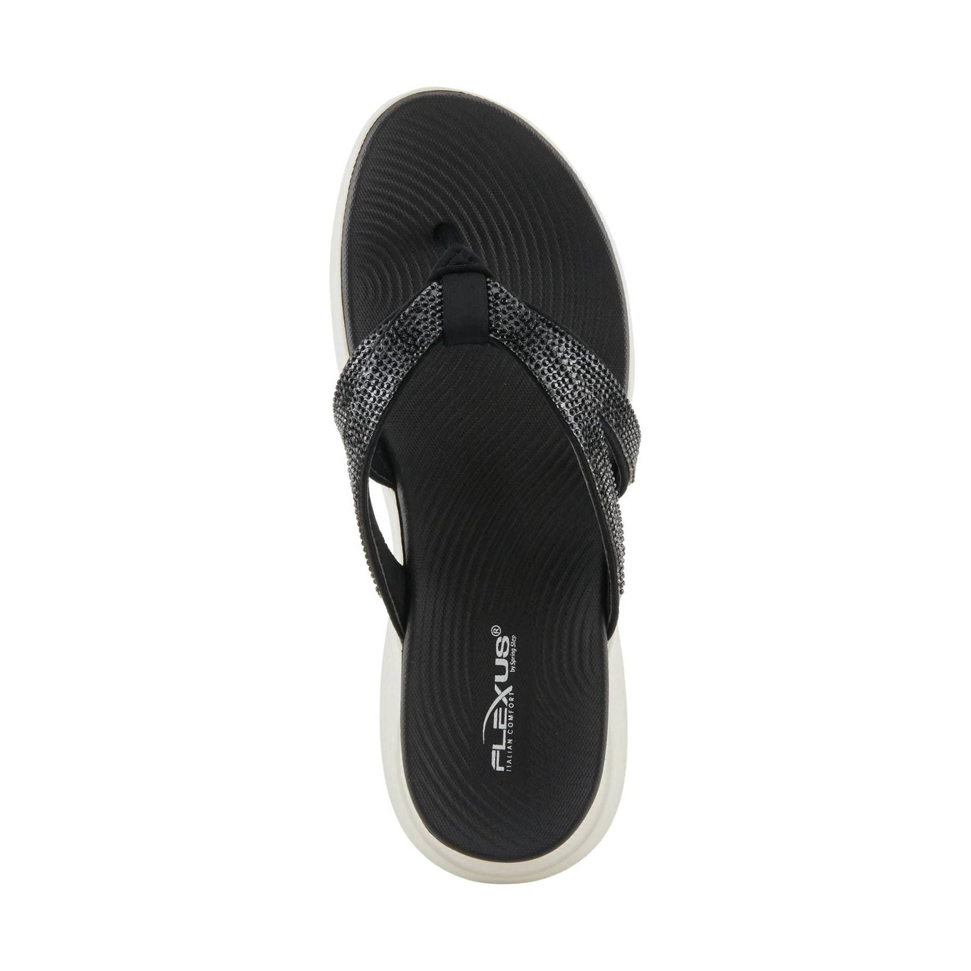 Flexus Women's Ashine Sandals - Black by Lenny's Shoe & Apparel