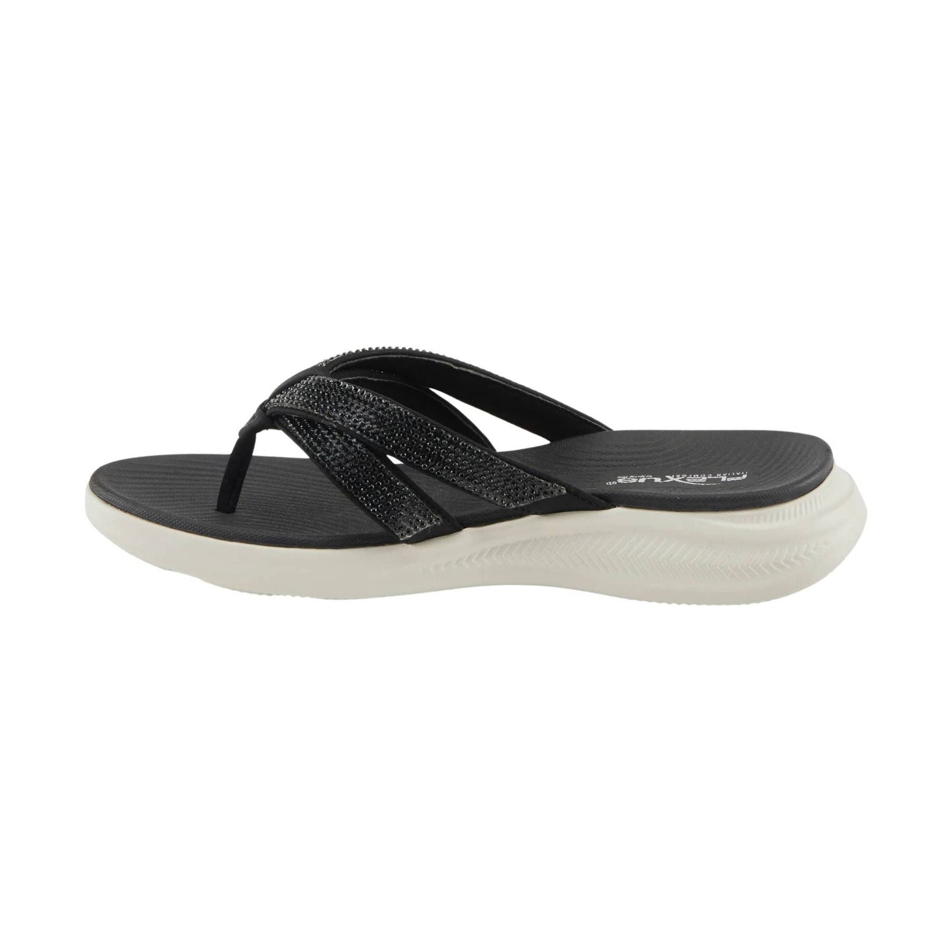 Flexus Women's Ashine Sandals - Black by Lenny's Shoe & Apparel