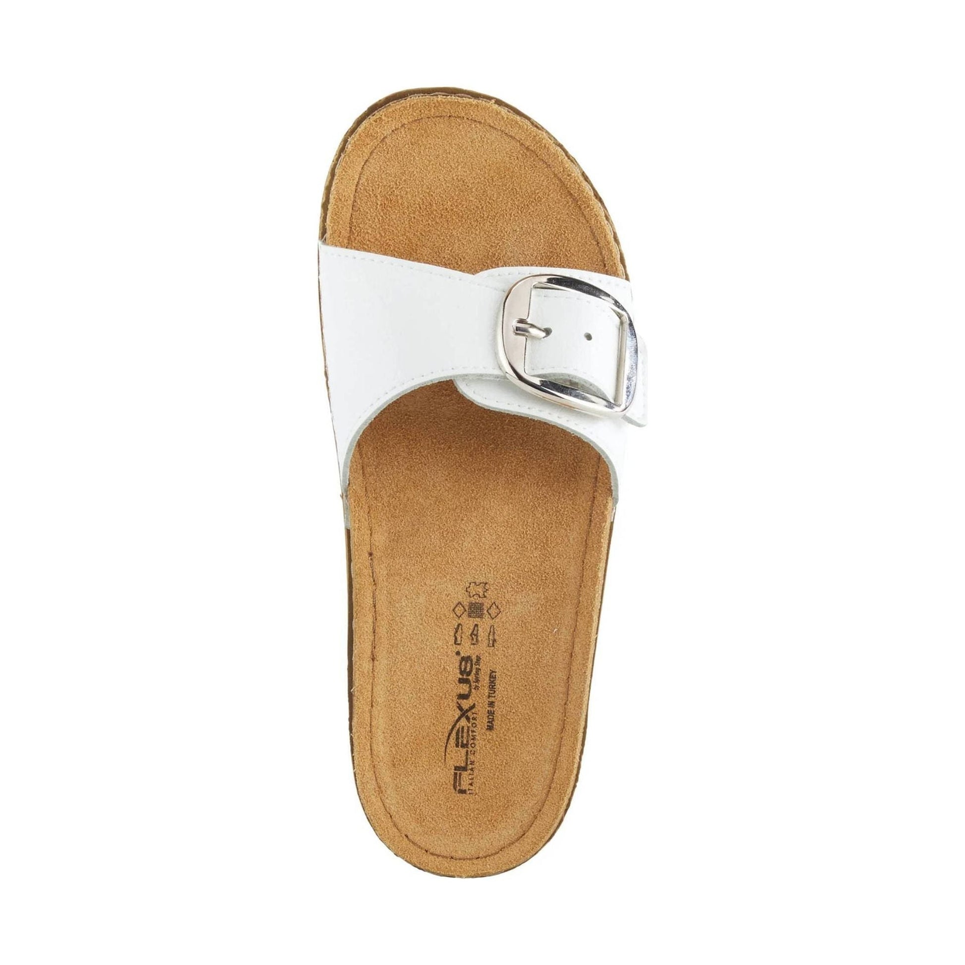 Flexus Women's Baronca Sandal - White by Lenny's Shoe & Apparel