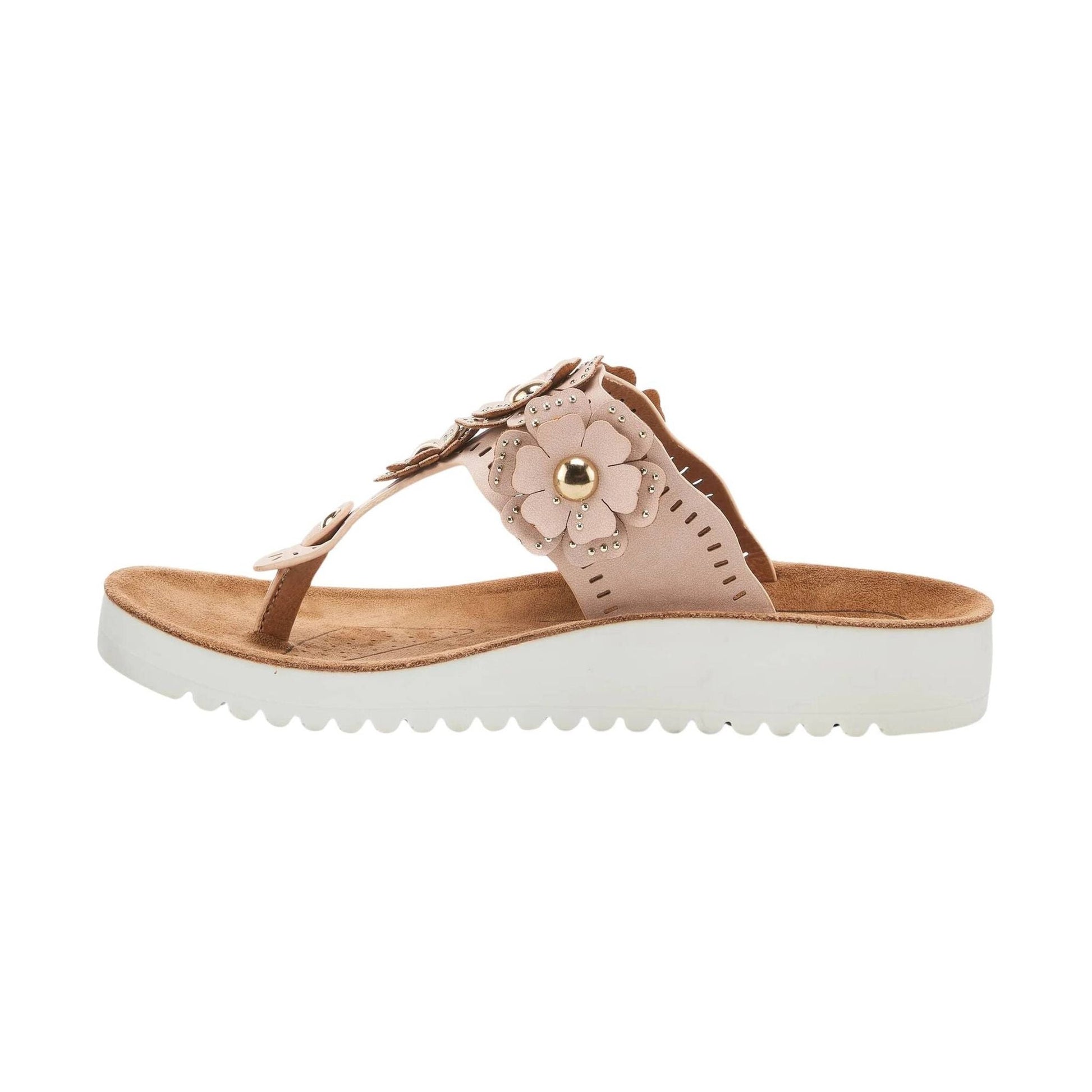 Flexus Women's Bayview Thong Sandals - Blush by Lenny's Shoe & Apparel