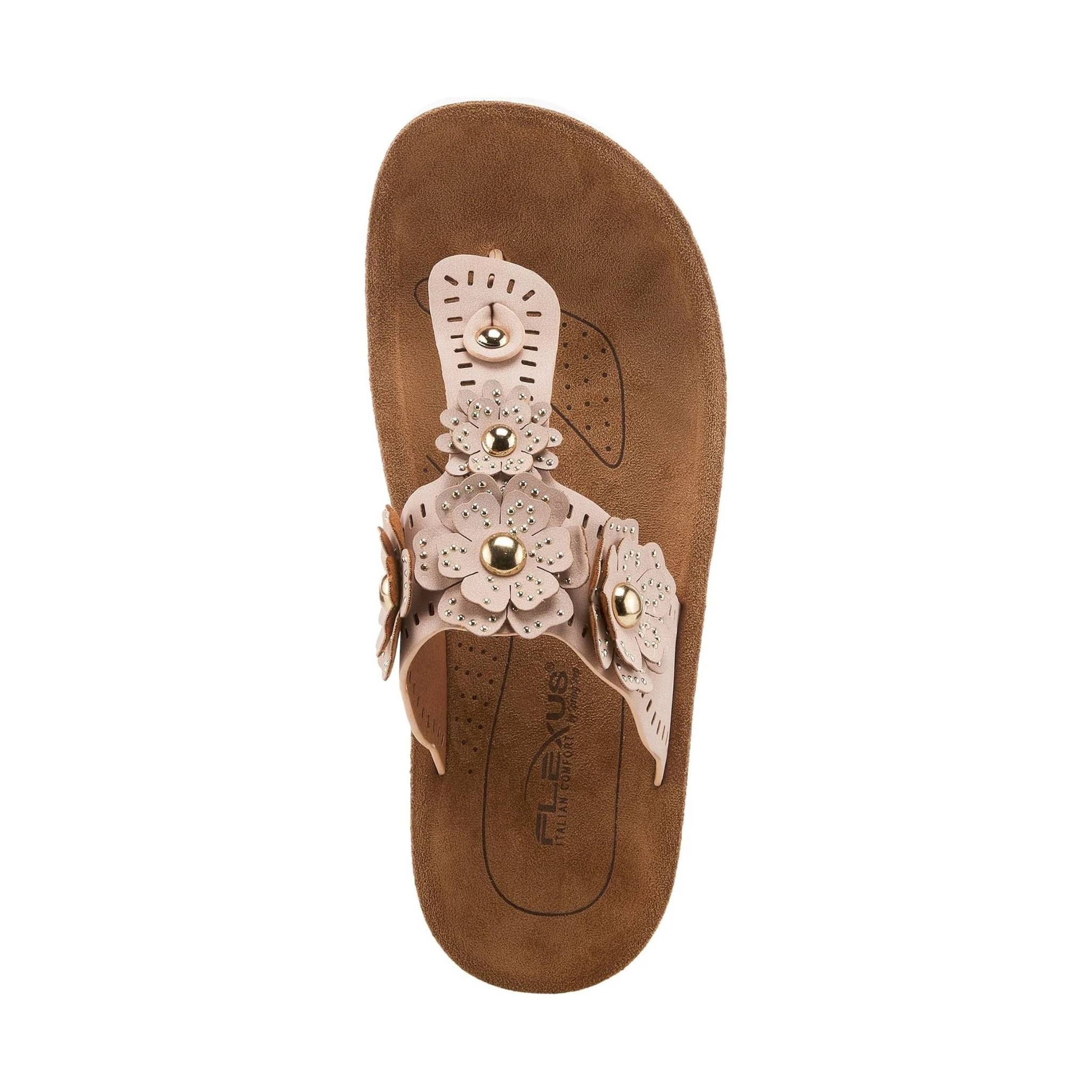 Flexus Women's Bayview Thong Sandals - Blush by Lenny's Shoe & Apparel