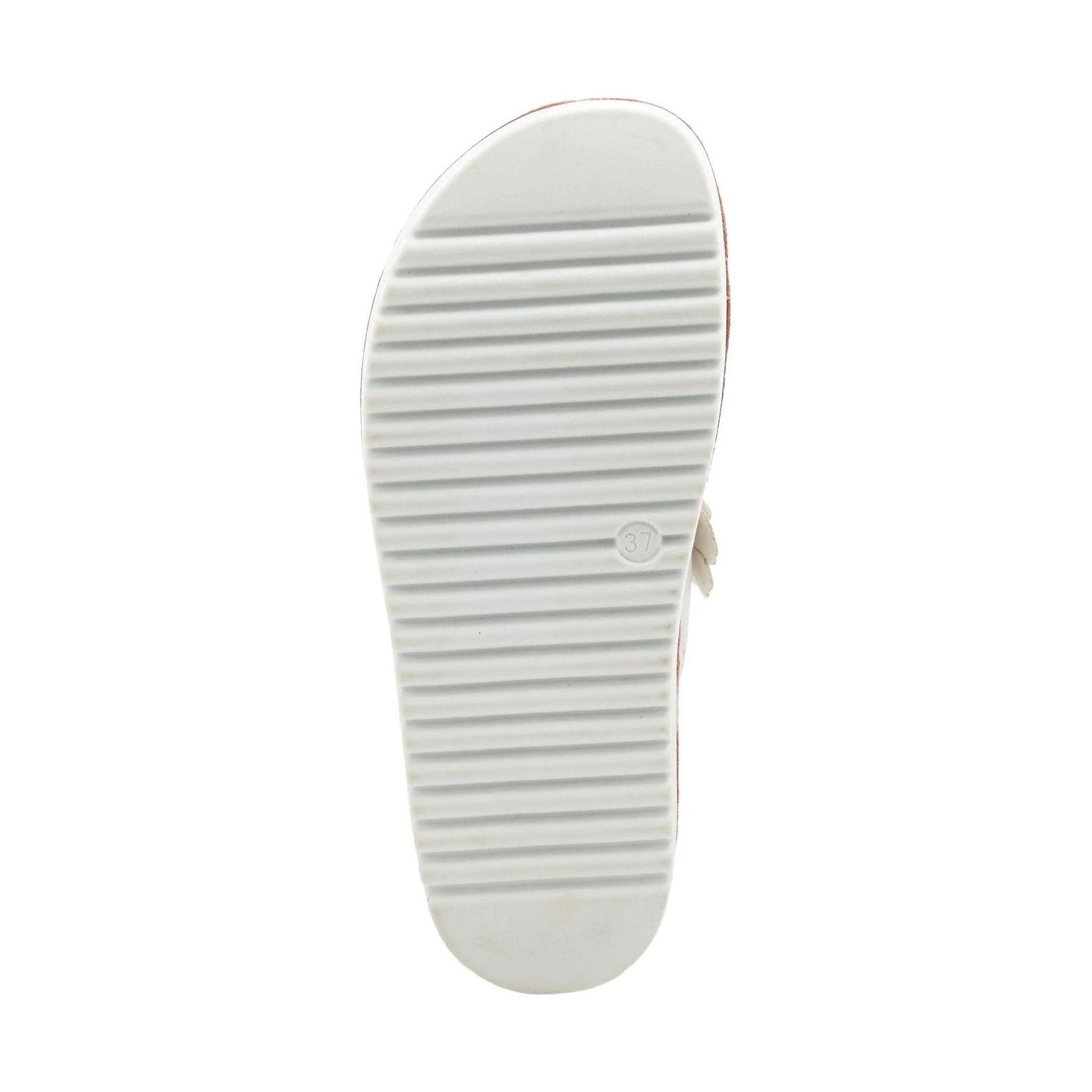 Flexus Women's Bayview Thong Sandals - Silver/White by Lenny's Shoe & Apparel