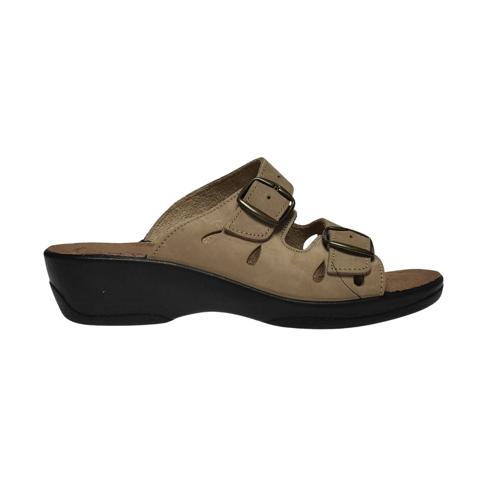 Flexus Women's Decca Slide Sandals - Beige by Lenny's Shoe & Apparel