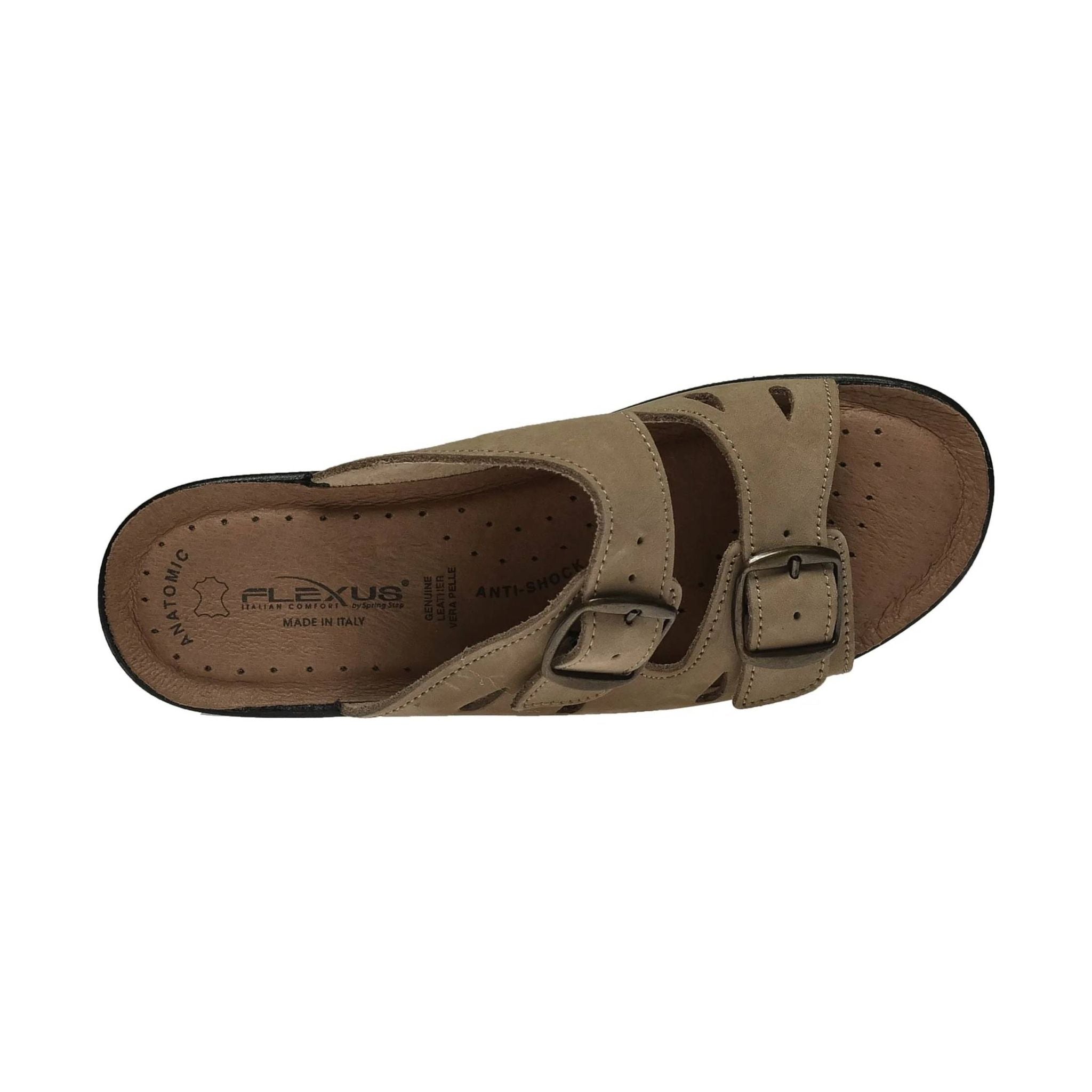 Flexus Women's Decca Slide Sandals - Beige by Lenny's Shoe & Apparel