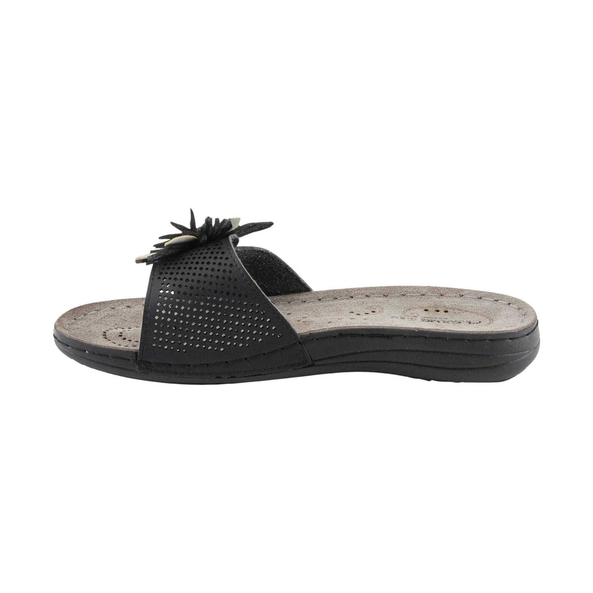 Flexus Women's Flowerstars Sandals - Black by Lenny's Shoe & Apparel