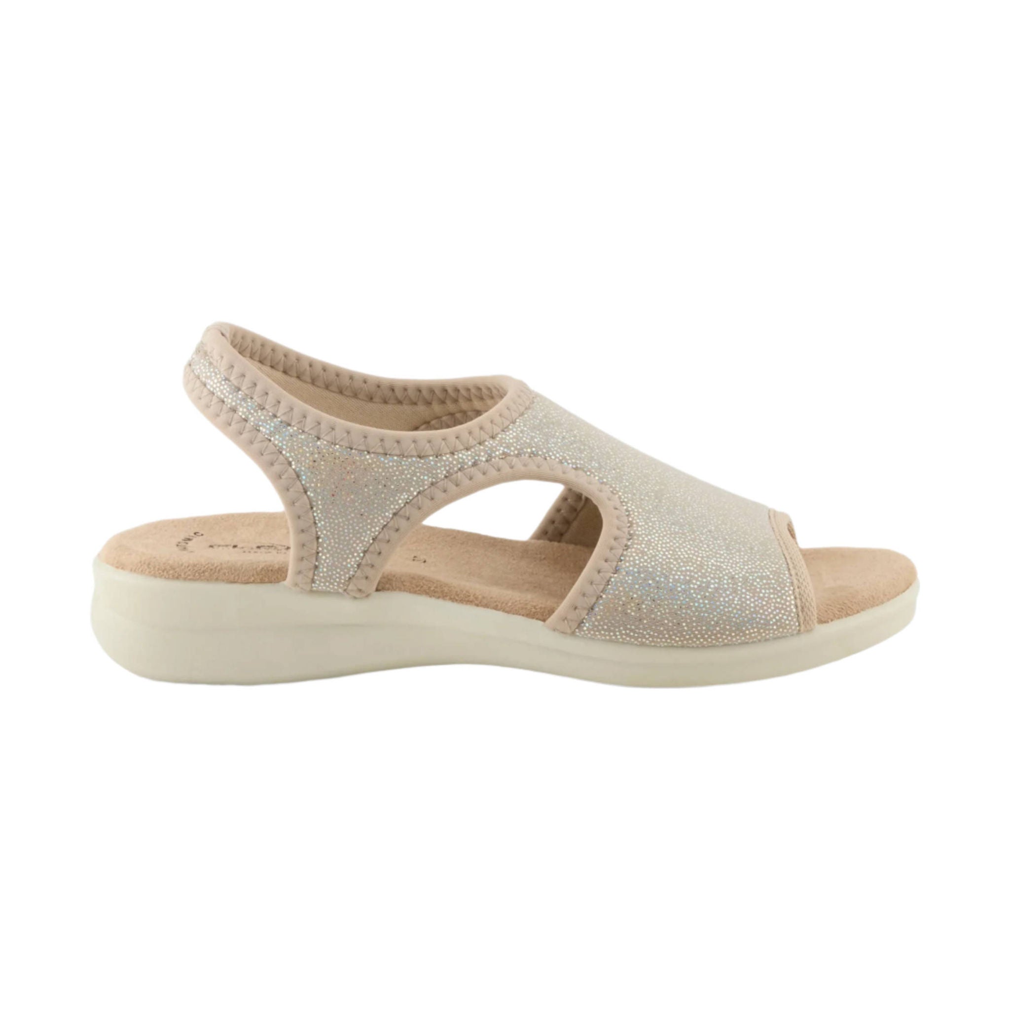 Flexus Women's Nyaman Pindott Sandal - Gold by Lenny's Shoe & Apparel