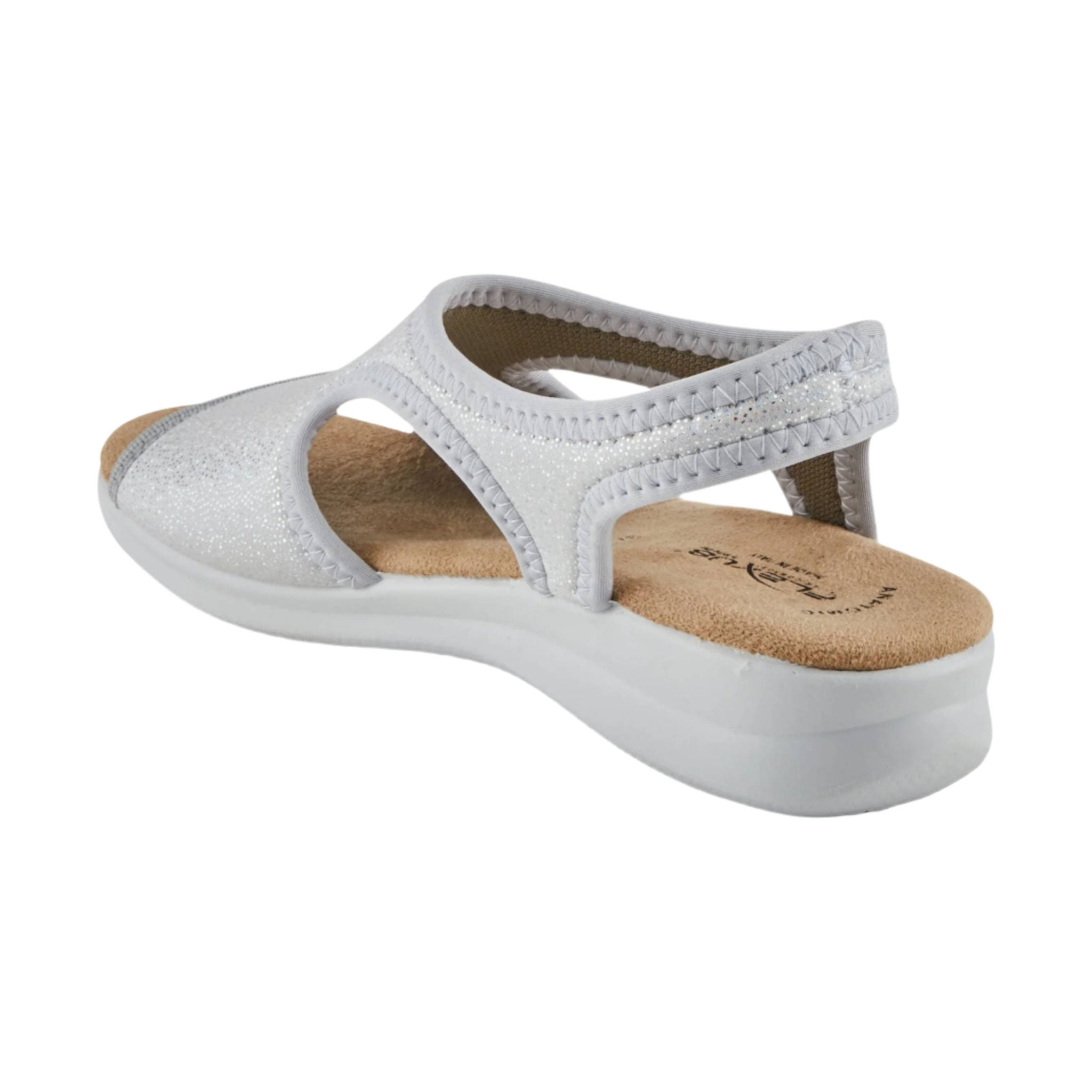 Flexus Women's Nyaman Pindott Sandal - Silver by Lenny's Shoe & Apparel