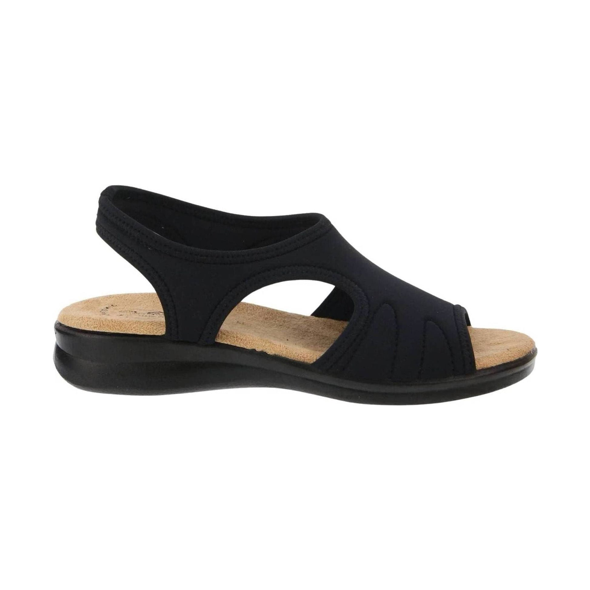 Flexus Women's Nyaman Sandal - Black by Lenny's Shoe & Apparel