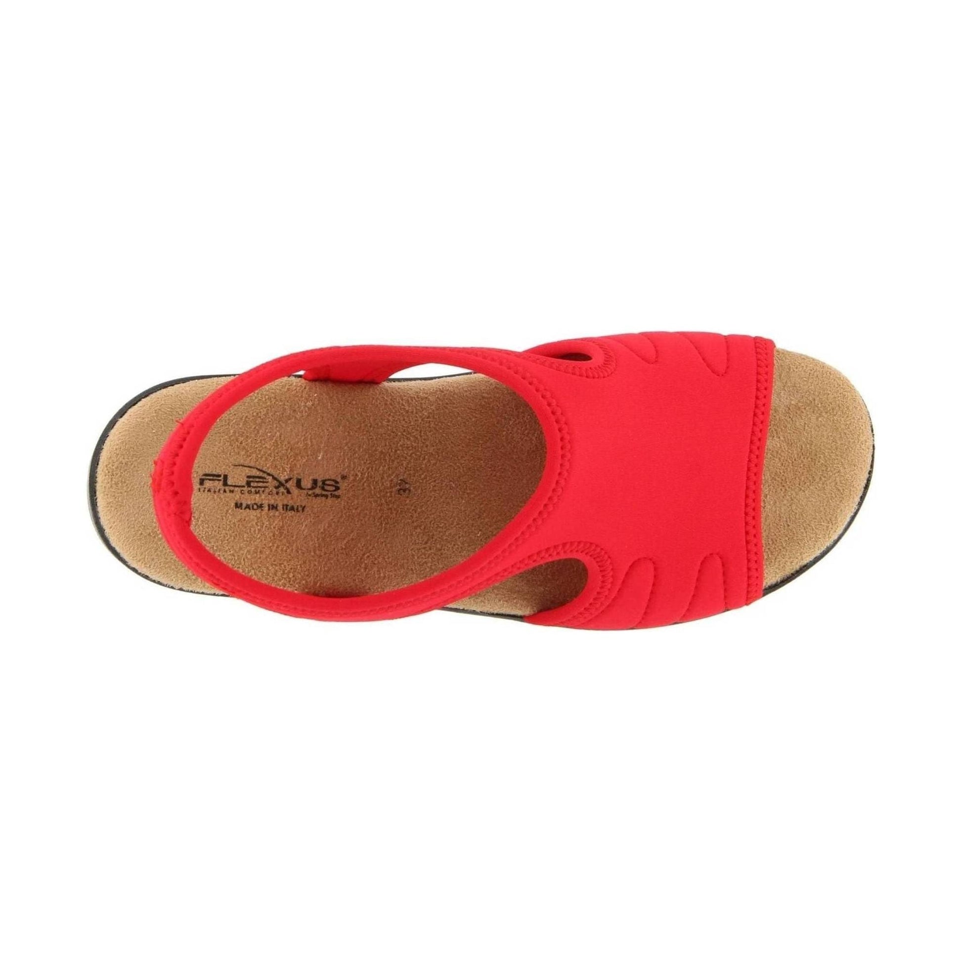 Flexus Women's Nyaman Sandal - Red by Lenny's Shoe & Apparel