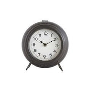 Clock Mantel Top Metal Black by Homeportonline