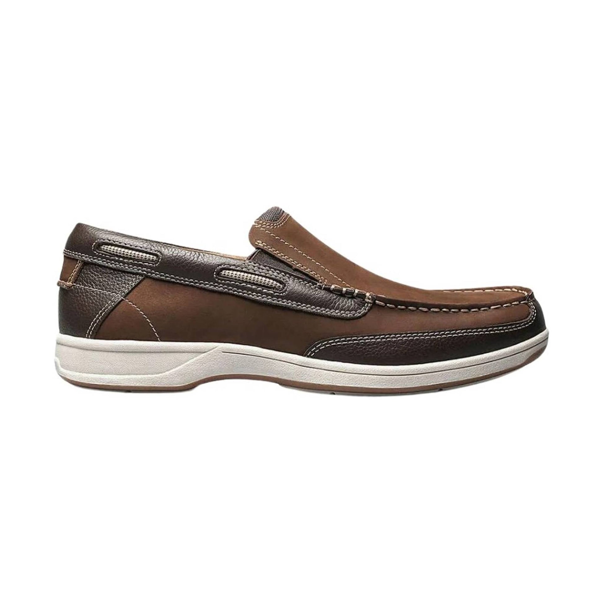 Florsheim Men's Lakeside Moc Toe Slip On - Brown by Lenny's Shoe & Apparel