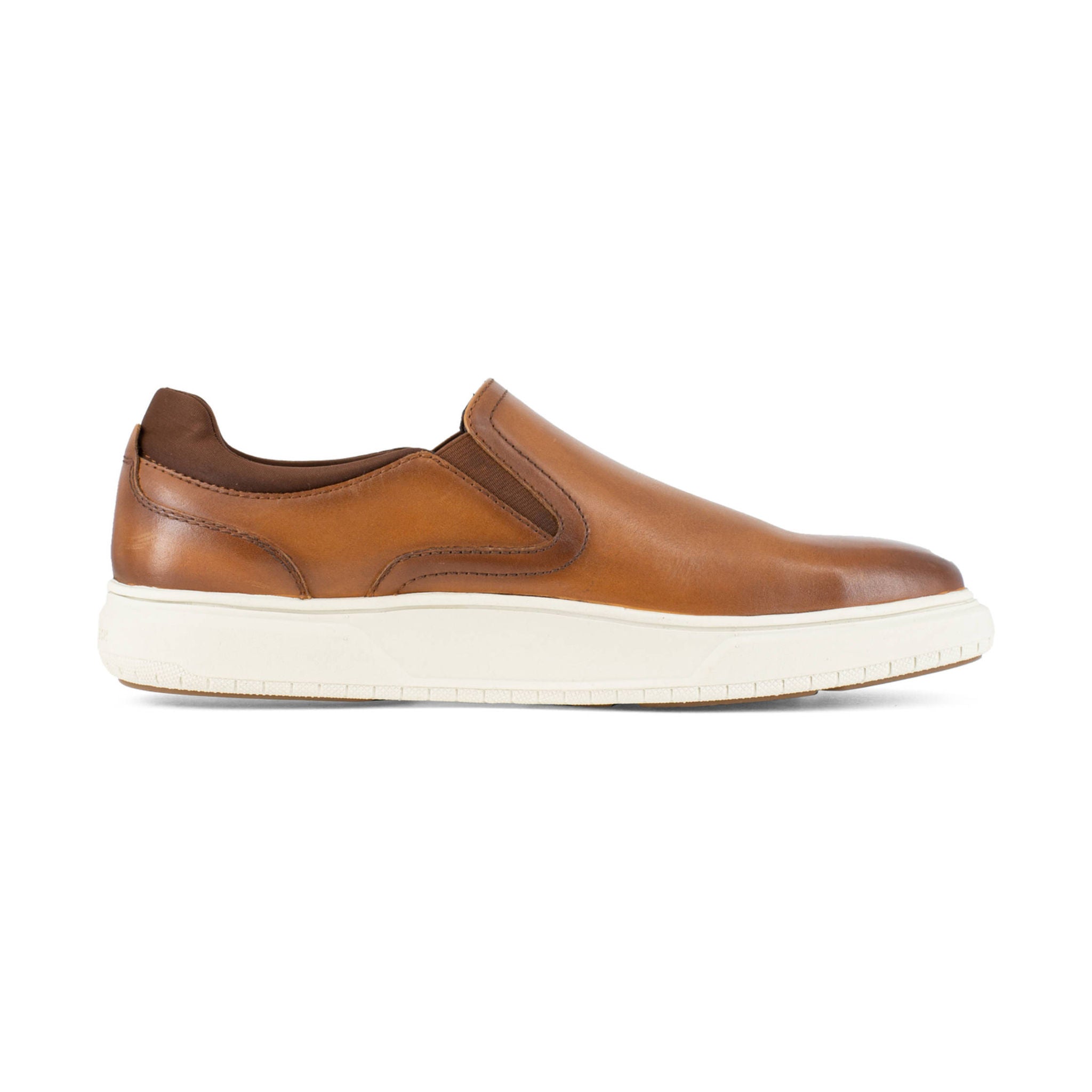 Florsheim Work Men's Casual Work Slip On Steel Toe Work Shoes- Cognac by Lenny's Shoe & Apparel
