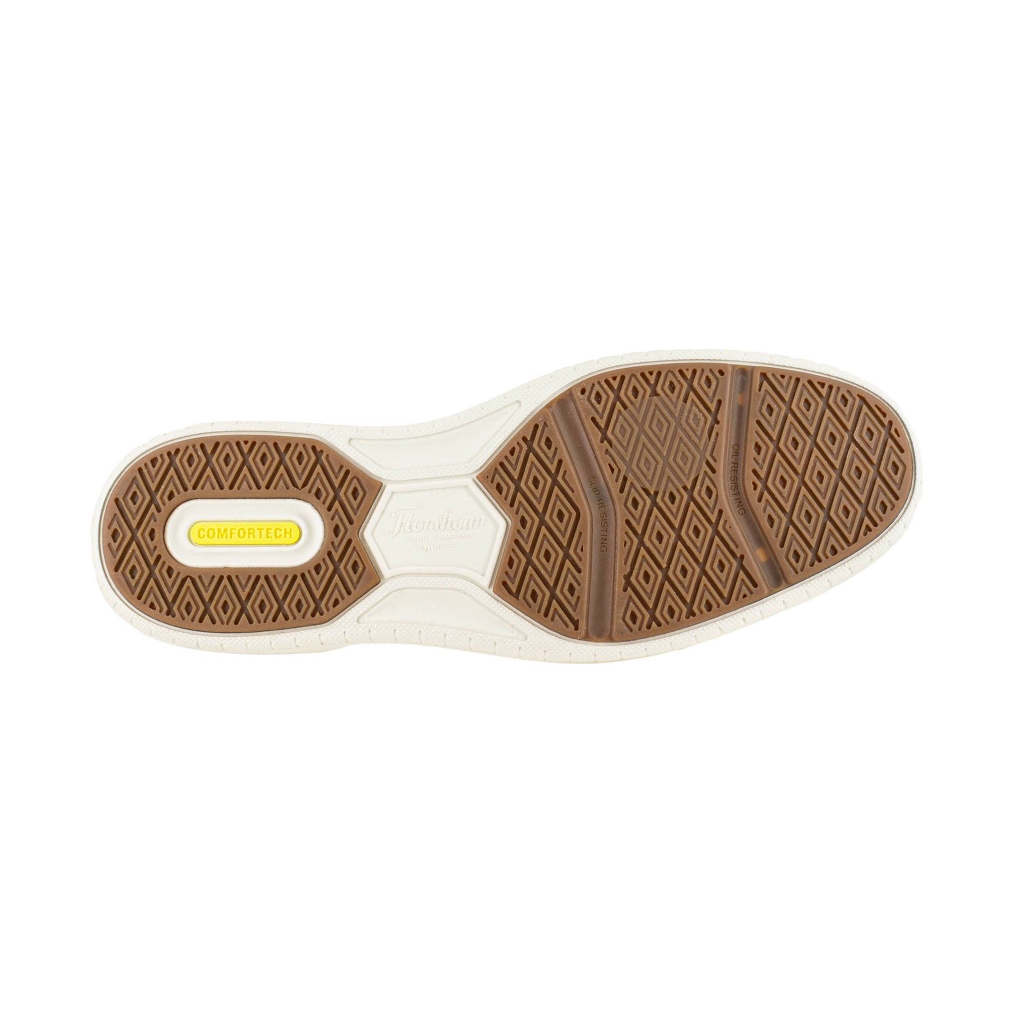 Florsheim Work Men's Casual Work Slip On Steel Toe Work Shoes- Cognac by Lenny's Shoe & Apparel