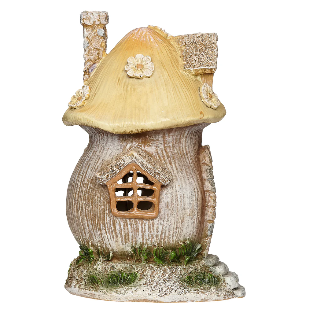Mushroom Lighted Cottage Garden Figurine – 7 Inch