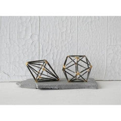 Sculpture - Geometric Metal Decoration by Homeportonline