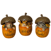 5-Inch Resin Harvest Forest Critter in Acorn -