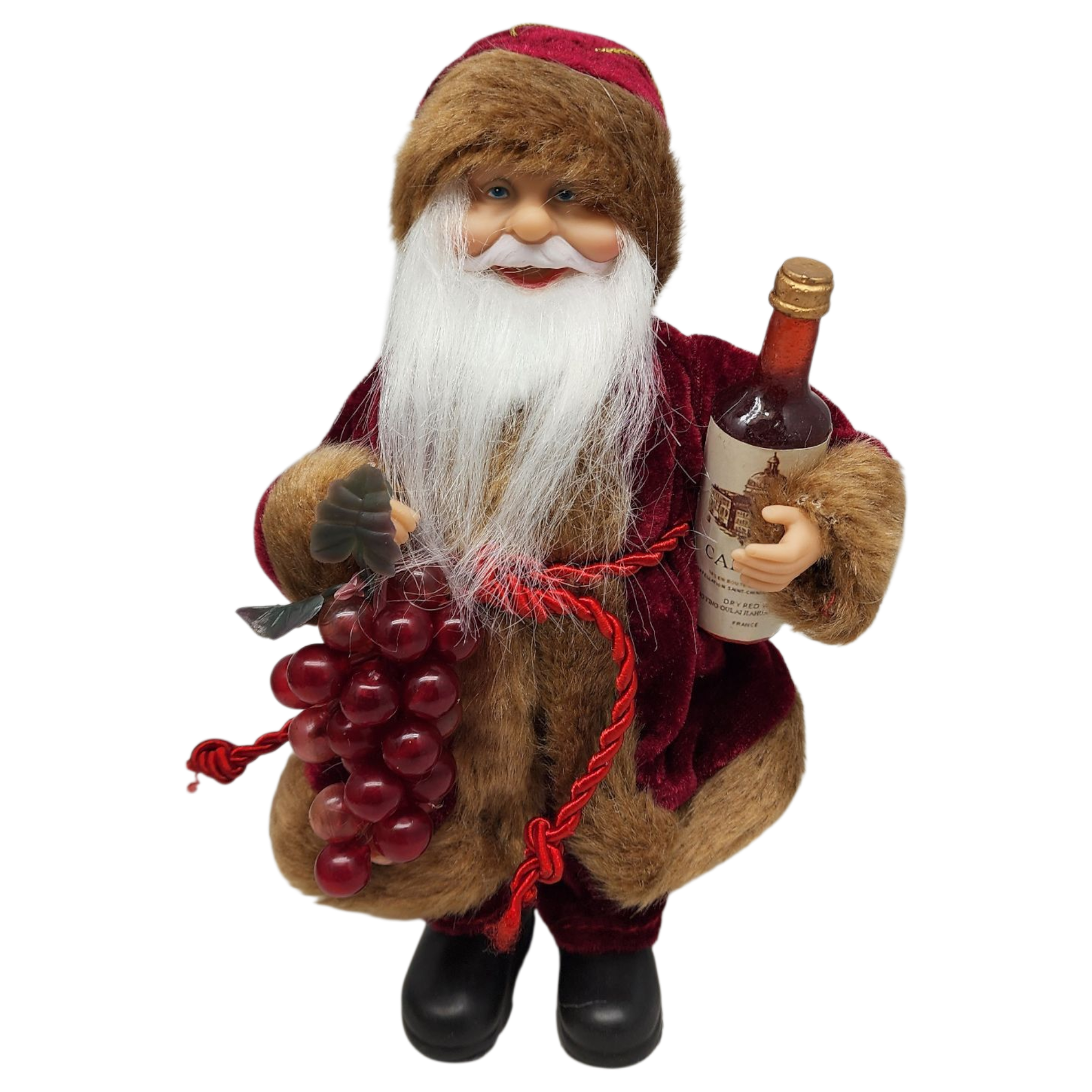 Vintner Santa Figurine Ornament - 9 inches