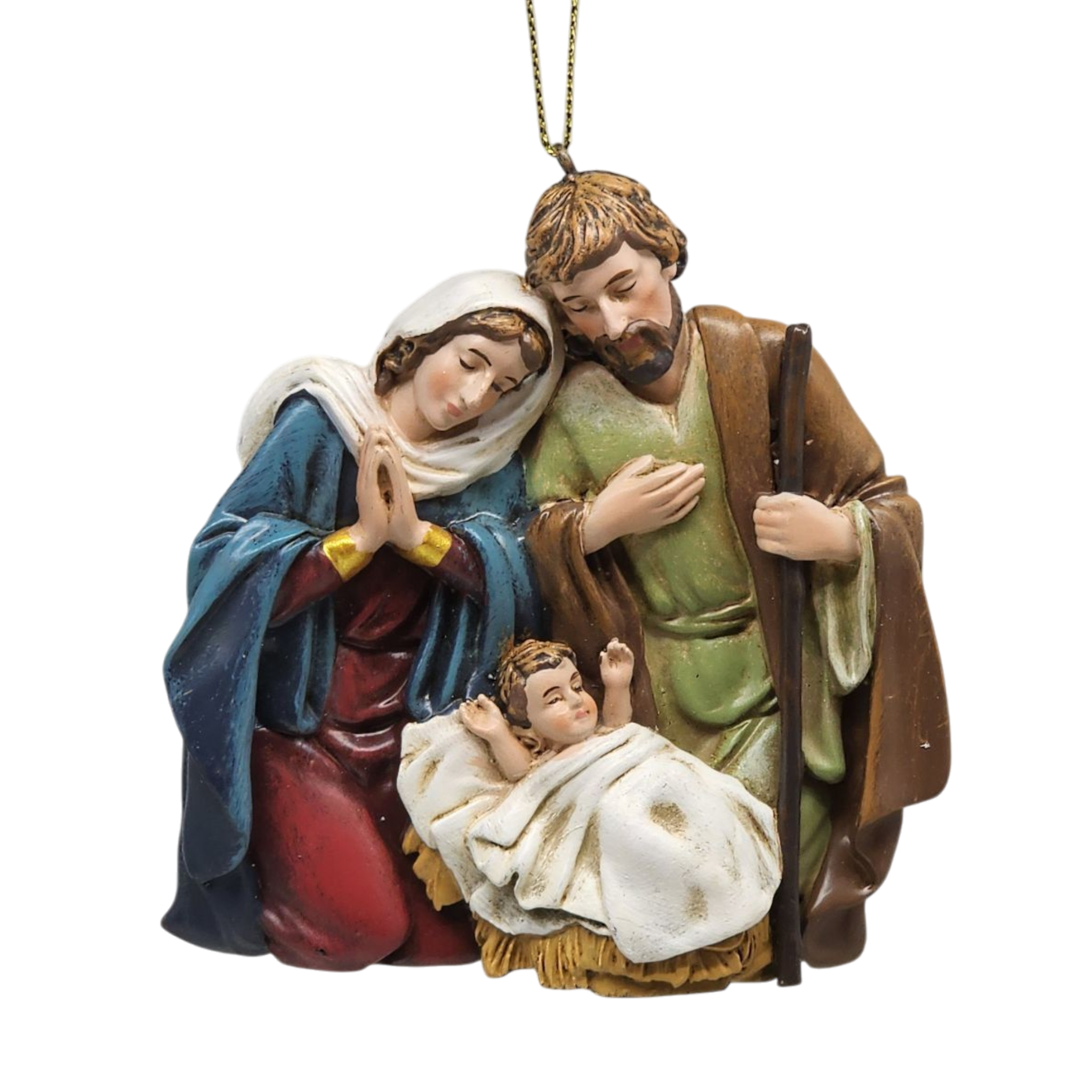 Hanging Ornament Nativity - 8 Piece Set
