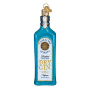 Gin Bottle  Glass Ornament