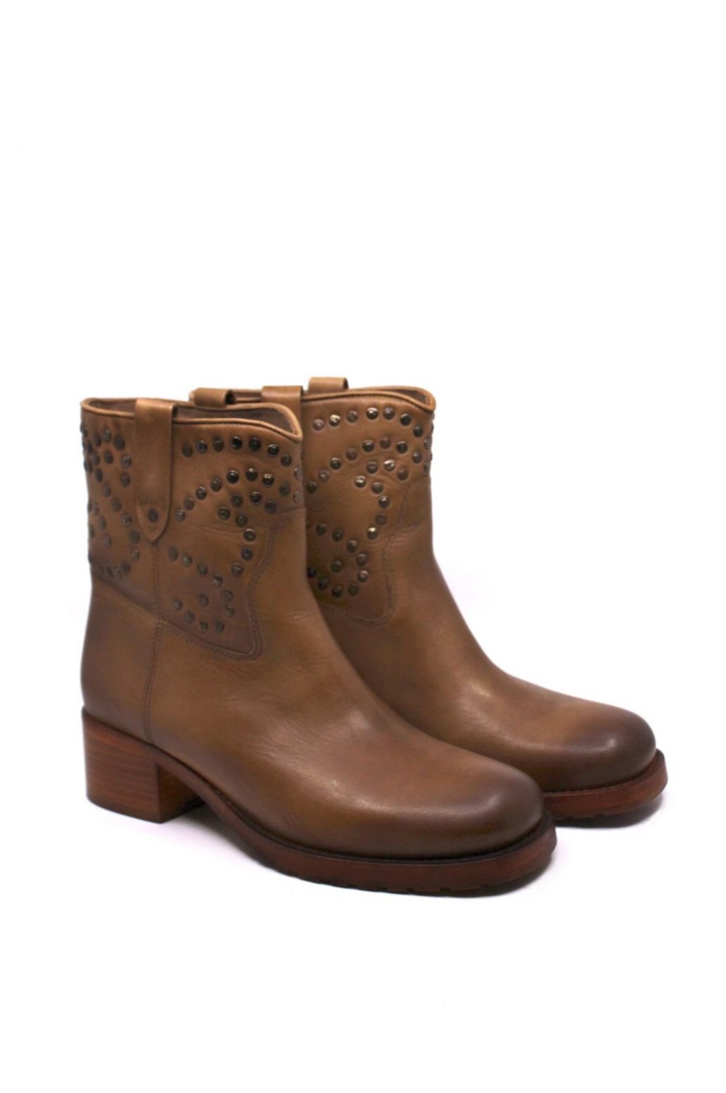 Free People Harmony Studded Ankle Boot Biscuit by Dear Lucy