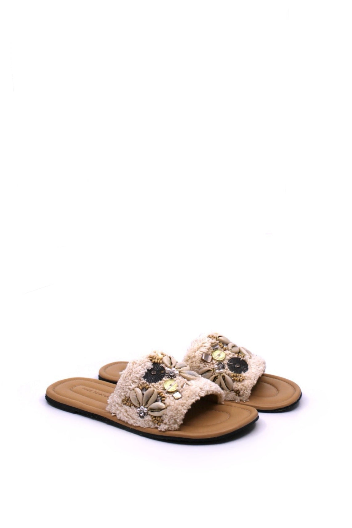 Free People Shipwrecked Slide Sandal Chalk by Dear Lucy
