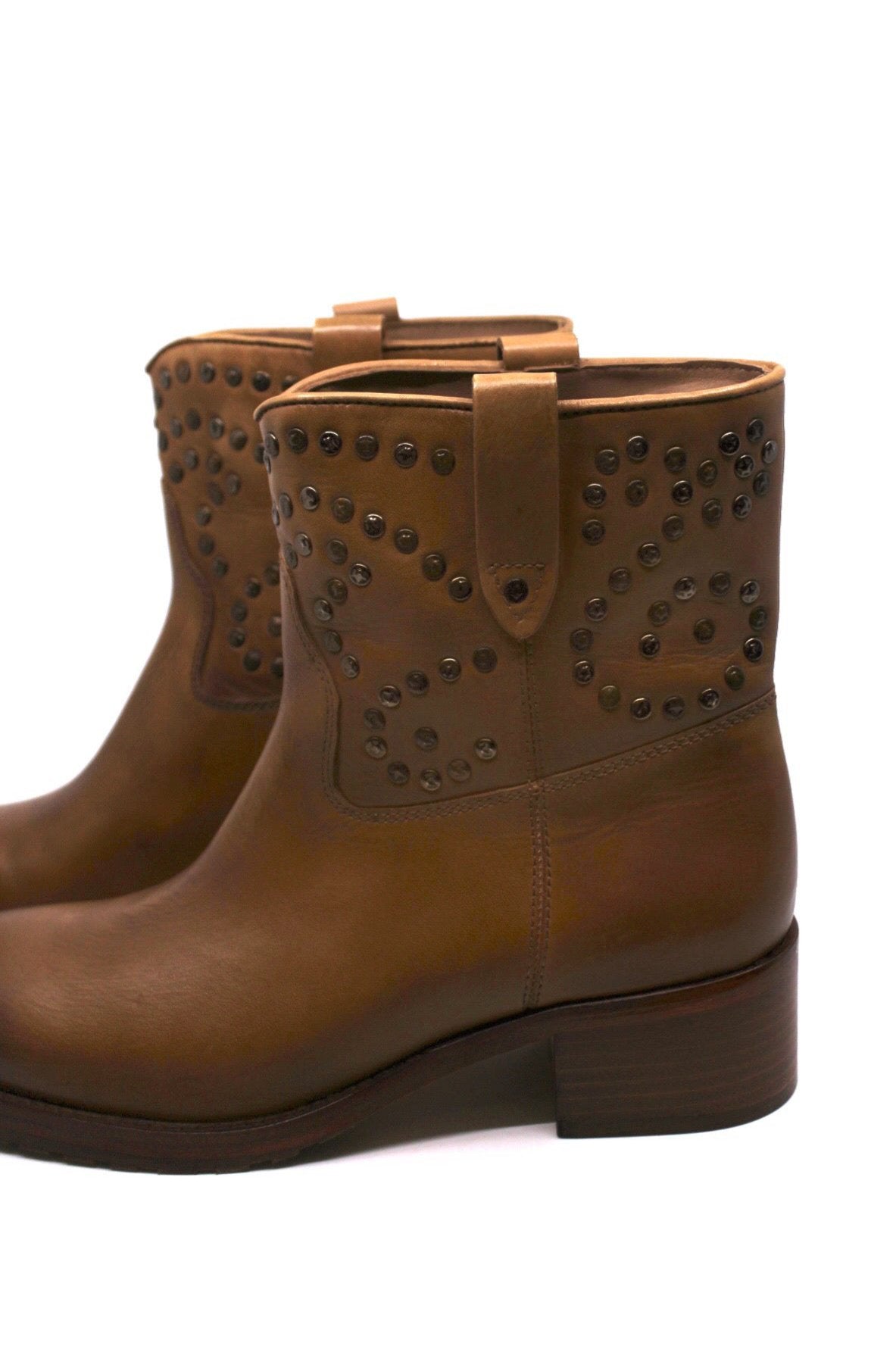 Free People Harmony Studded Ankle Boot Biscuit by Dear Lucy