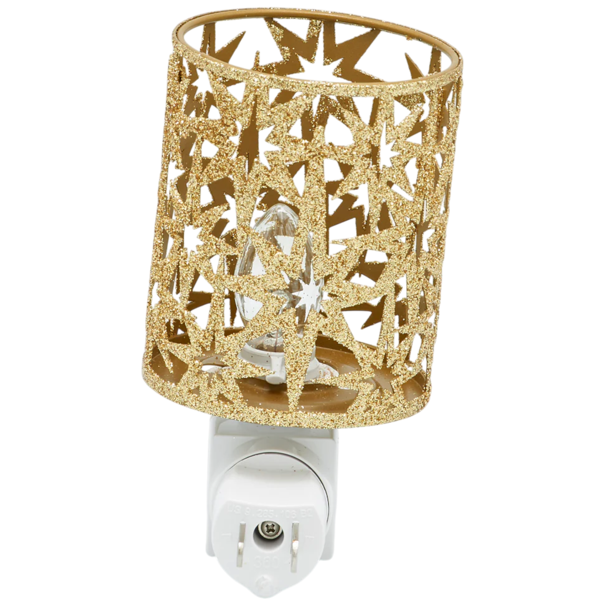 Gold Star Cutout Pattern Night-Light
