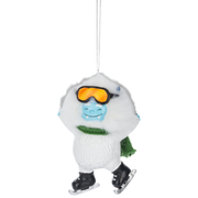 Yeti Ice Skater: A Legendary Winter Glider Ornament