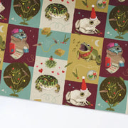 Christmas Frogs Wrapping Paper