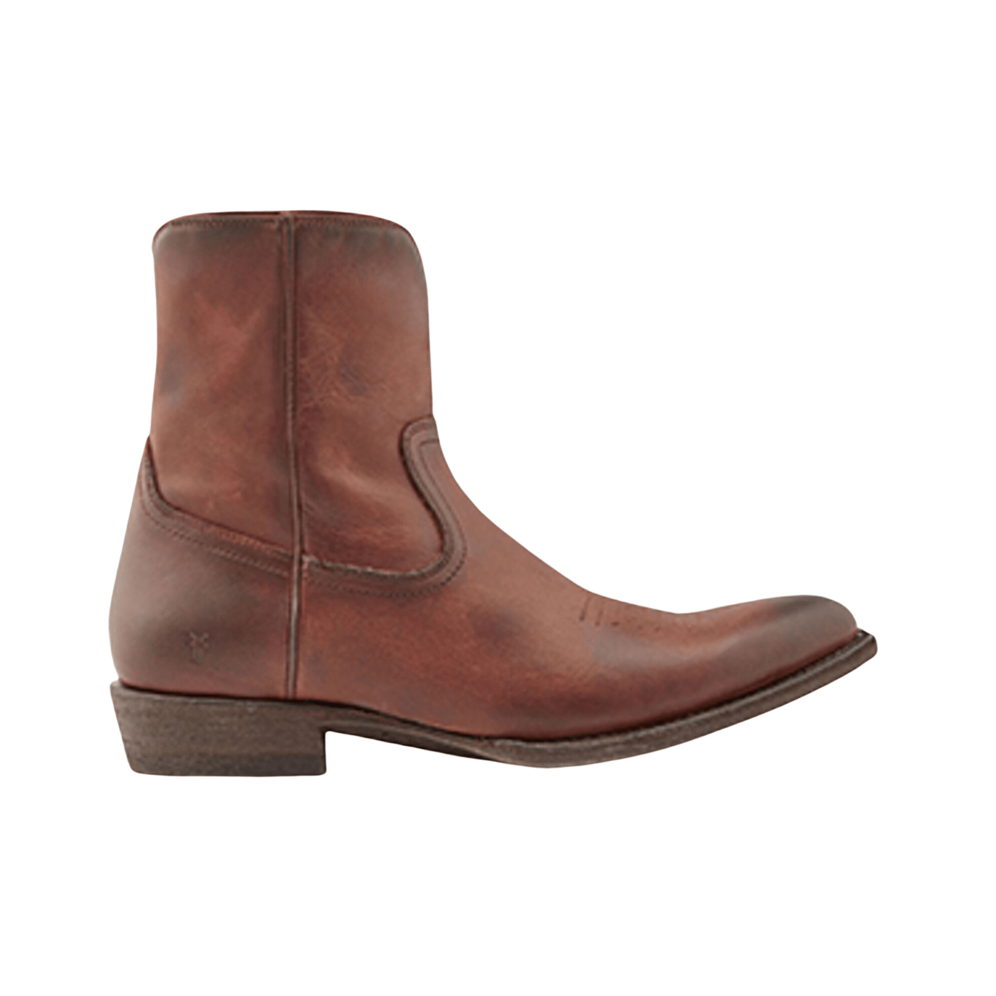 Frye Men's Austin Inside Zip Ankle Boots - Cognac by Lenny's Shoe & Apparel