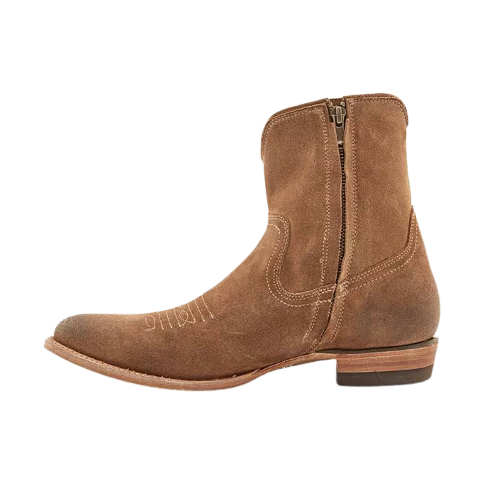 Frye Men's Austin Inside Zip Roughout Ankle Boots - Dark Ash by Lenny's Shoe & Apparel