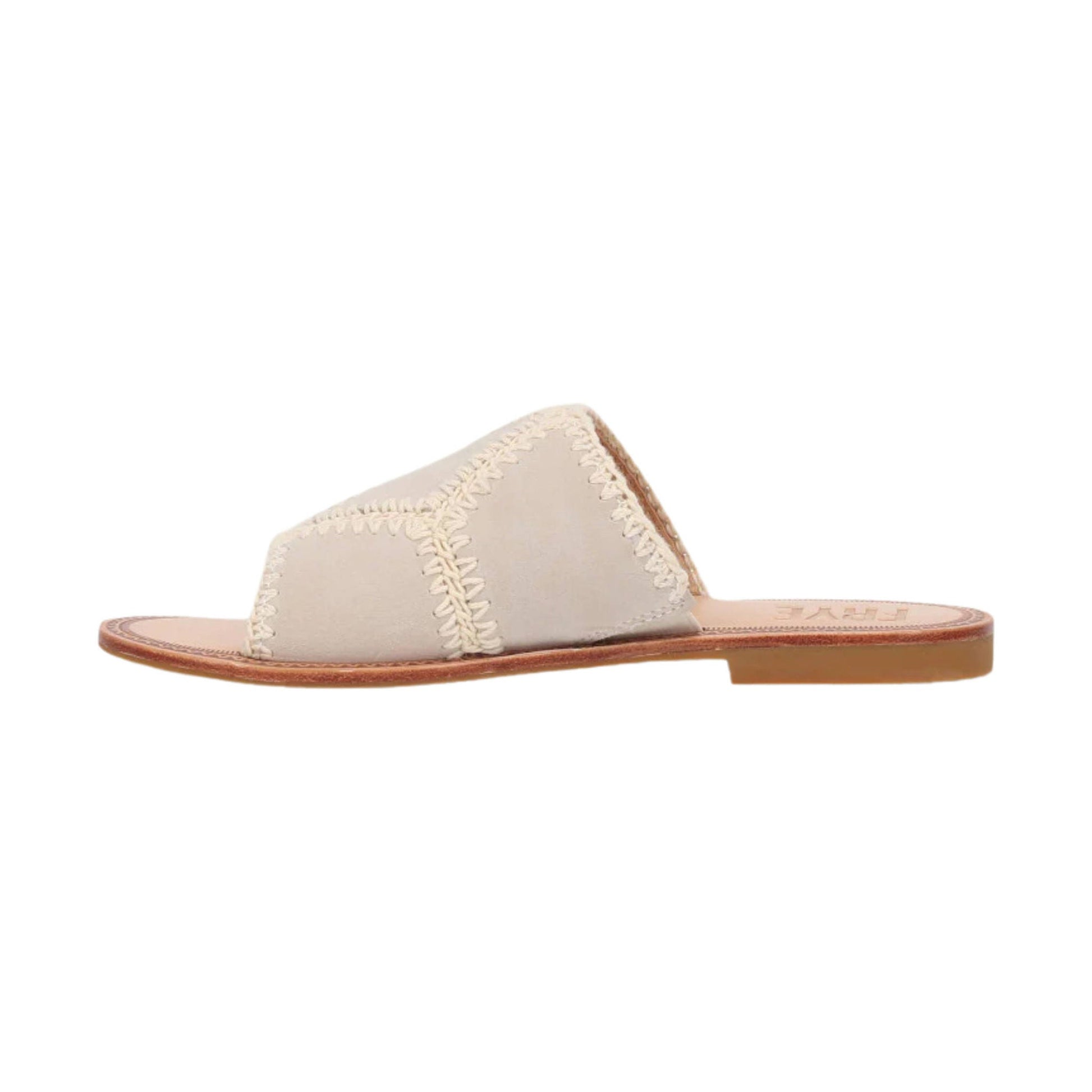 Frye Women's Ava Crochet Slide - Ivory by Lenny's Shoe & Apparel