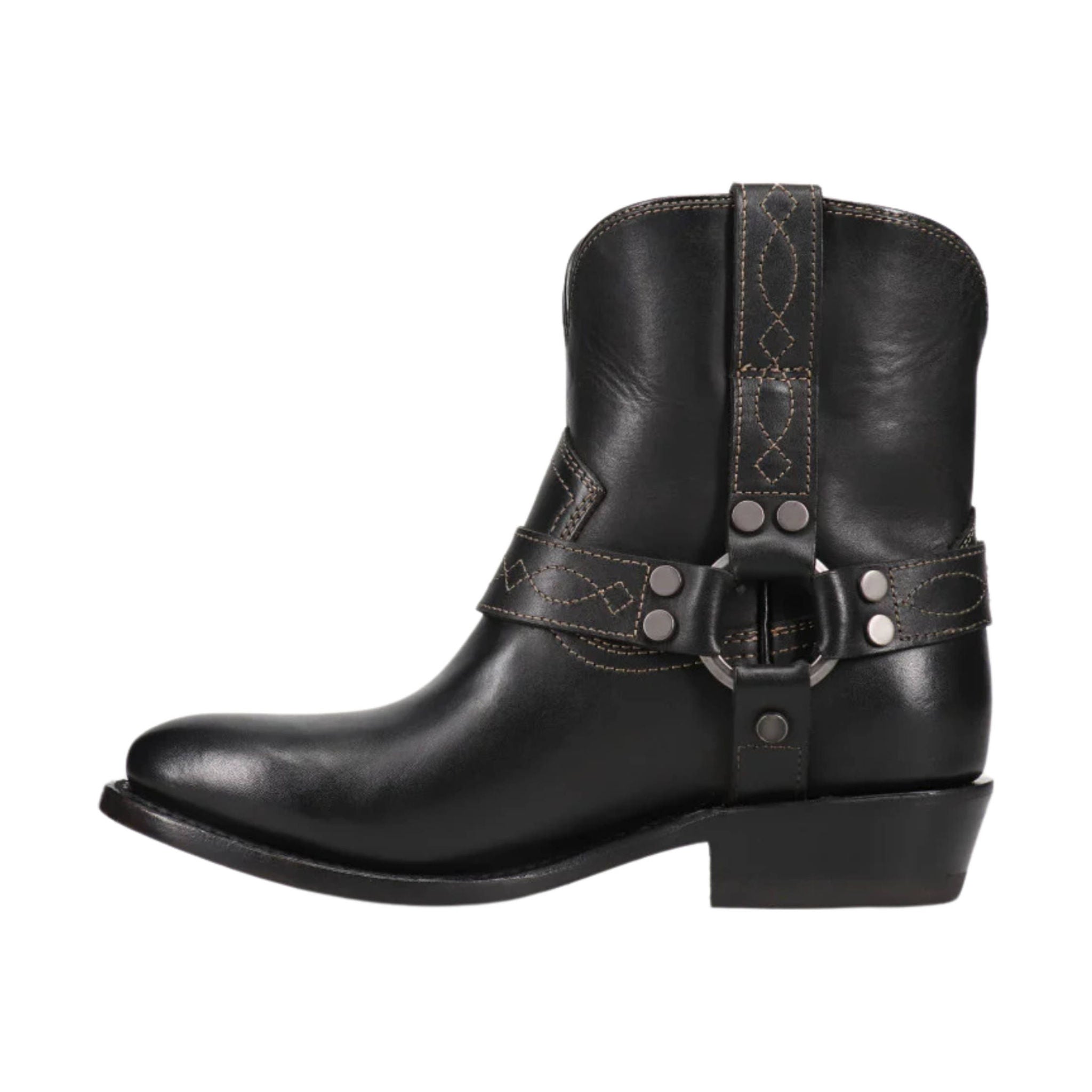Frye Women's Billy Short Harness Boots - Black by Lenny's Shoe & Apparel