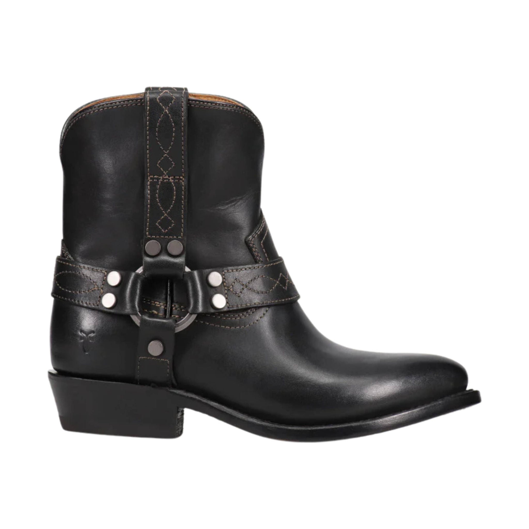 Frye Women's Billy Short Harness Boots - Black by Lenny's Shoe & Apparel