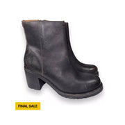 Frye Women's Karen Inside Zip Boot - Black Distressed by Lenny's Shoe & Apparel