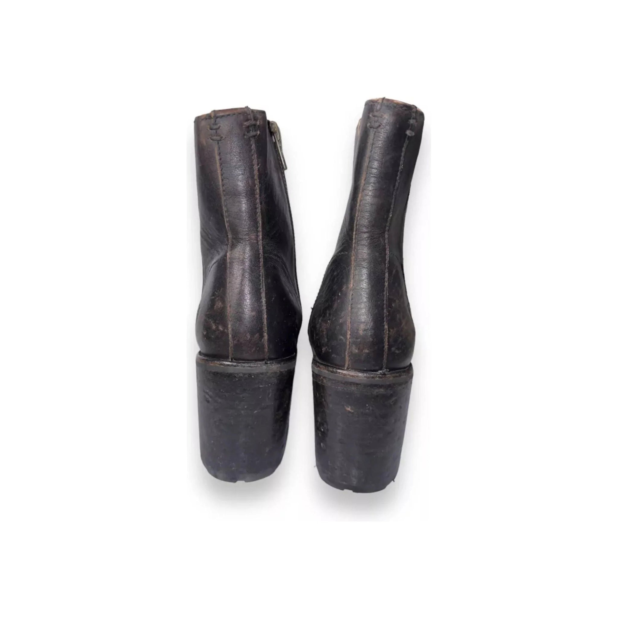 Frye Women's Karen Inside Zip Boot - Black Distressed by Lenny's Shoe & Apparel