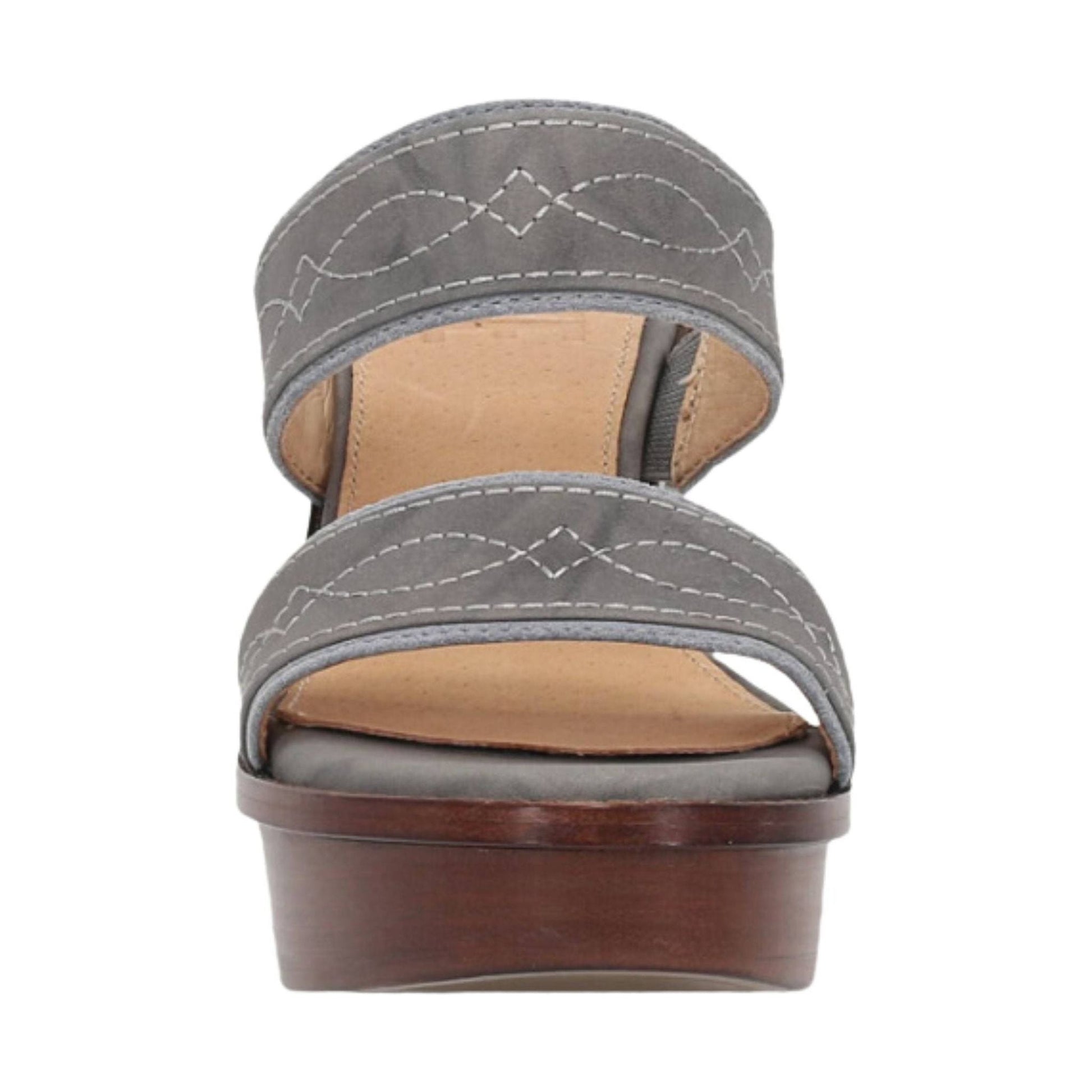 Frye Women's Pipa Woodstock 2 Band Platform Sandal - Grey Sky by Lenny's Shoe & Apparel
