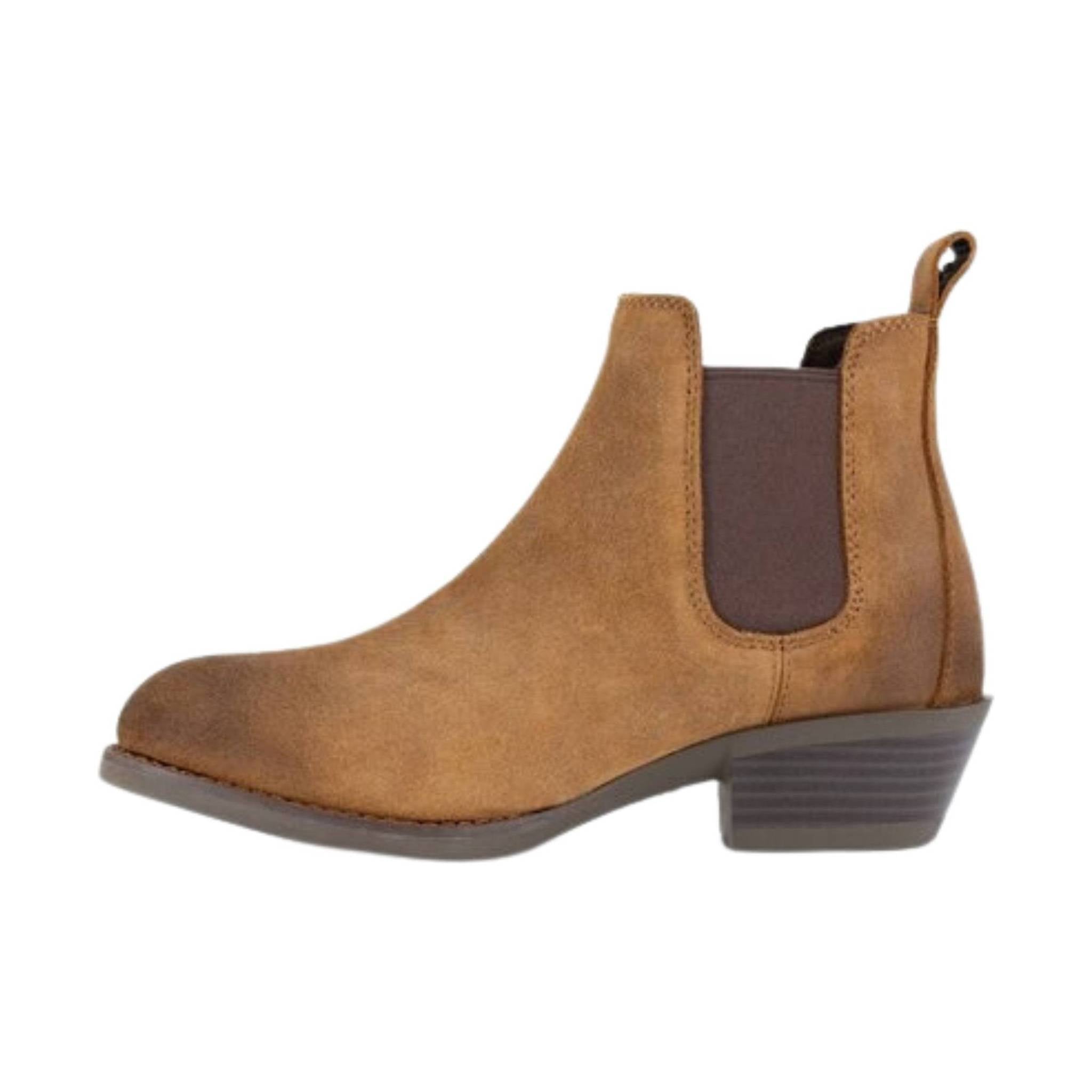 Frye Women's Slip On Chelsea Work Boot Steel Toe - Dark Brown by Lenny's Shoe & Apparel