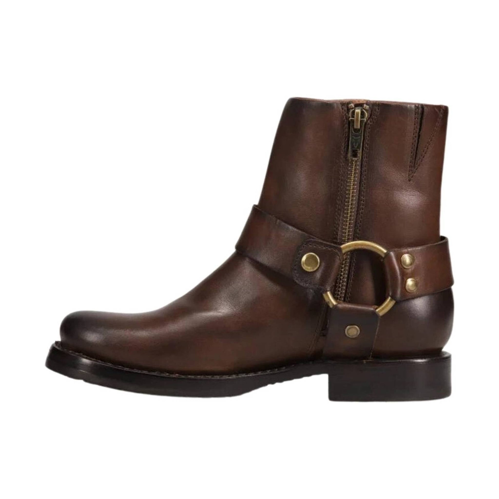 Frye Women's Veronica Harness Short Bootie - Chocolate by Lenny's Shoe & Apparel