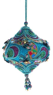 Peacock Globe Ornament