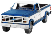 Metal Model Kit Vehicle Truck Ford F150 1982 Blue by Homeportonline