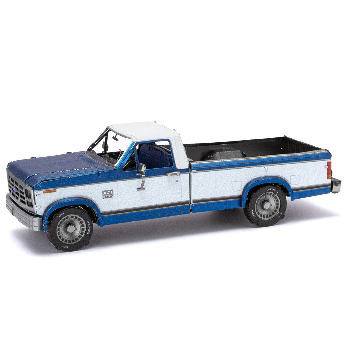 Metal Model Kit Vehicle Truck Ford F150 1982 Blue by Homeportonline