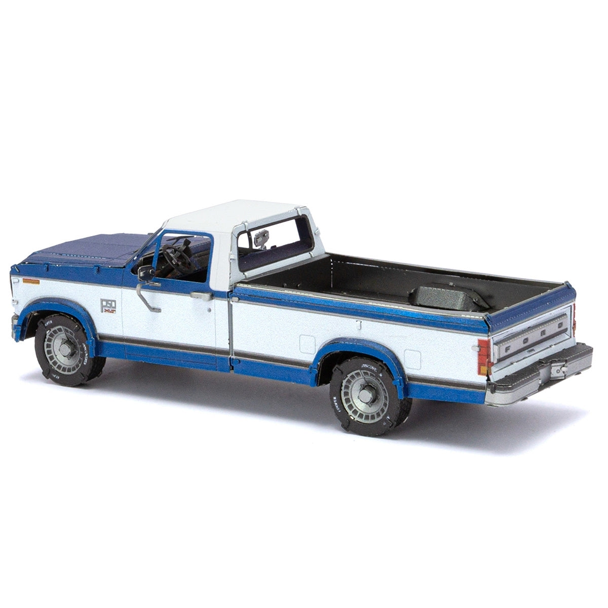 Metal Model Kit Vehicle Truck Ford F150 1982 Blue by Homeportonline