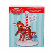 Rudolph The Red Nose Reindeer North Pole Figurine