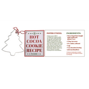 Metal Cookie Cutter with Recipe - Tree