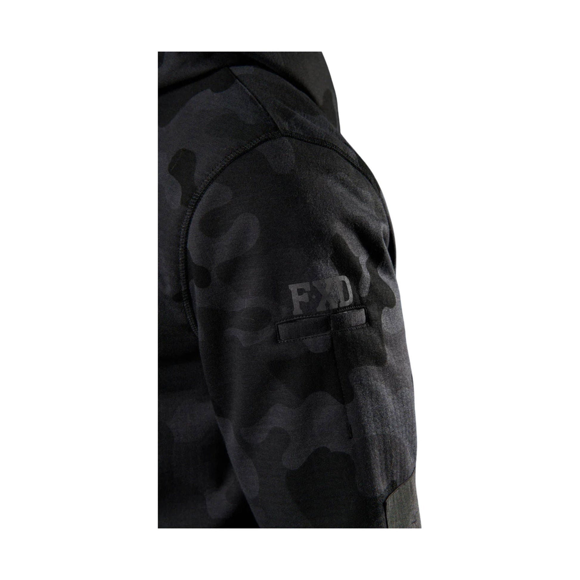 FXD Men's WF-1 Work Fleece Hoodie - Black Camo by Lenny's Shoe & Apparel