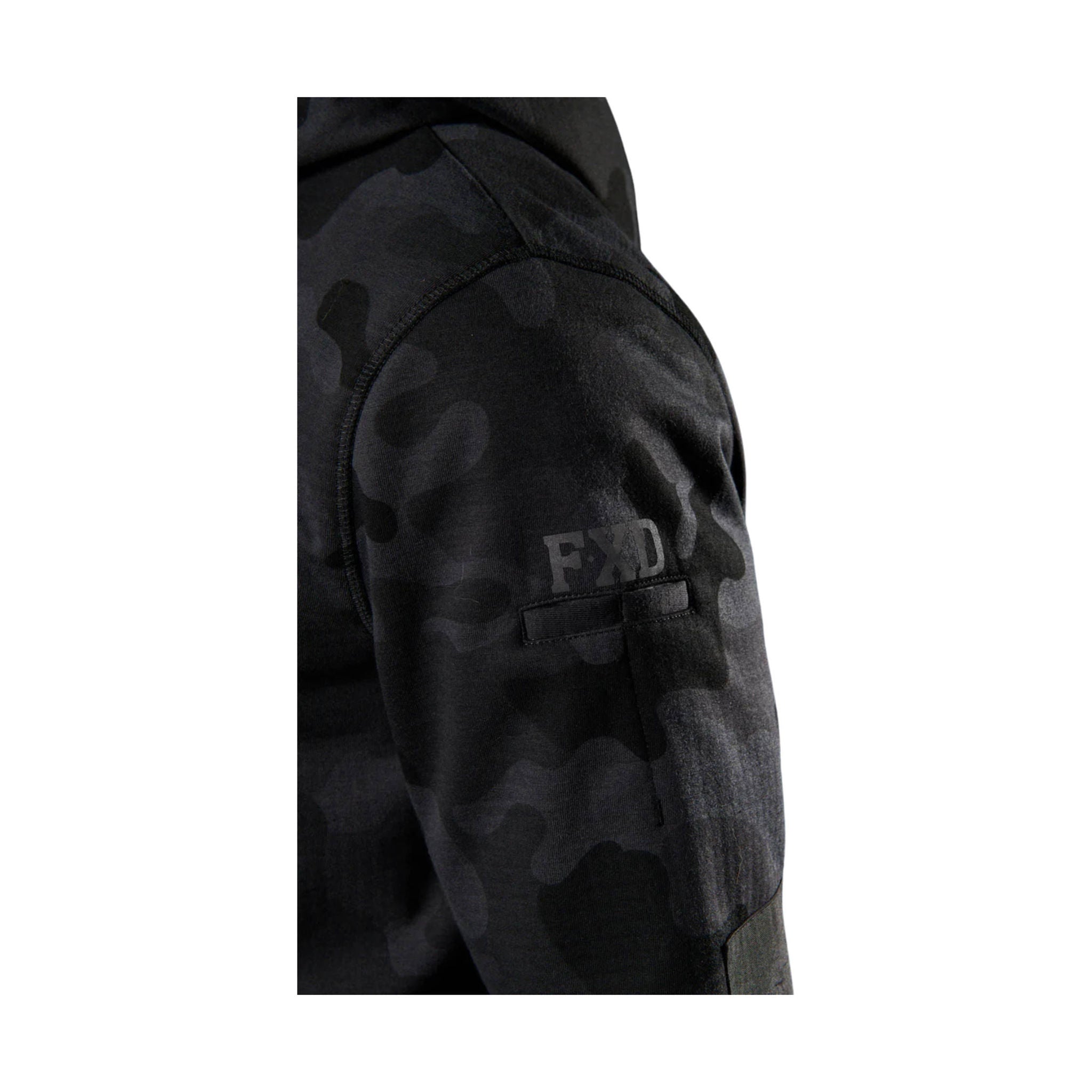 FXD Men's WF-1 Work Fleece Hoodie - Black Camo by Lenny's Shoe & Apparel