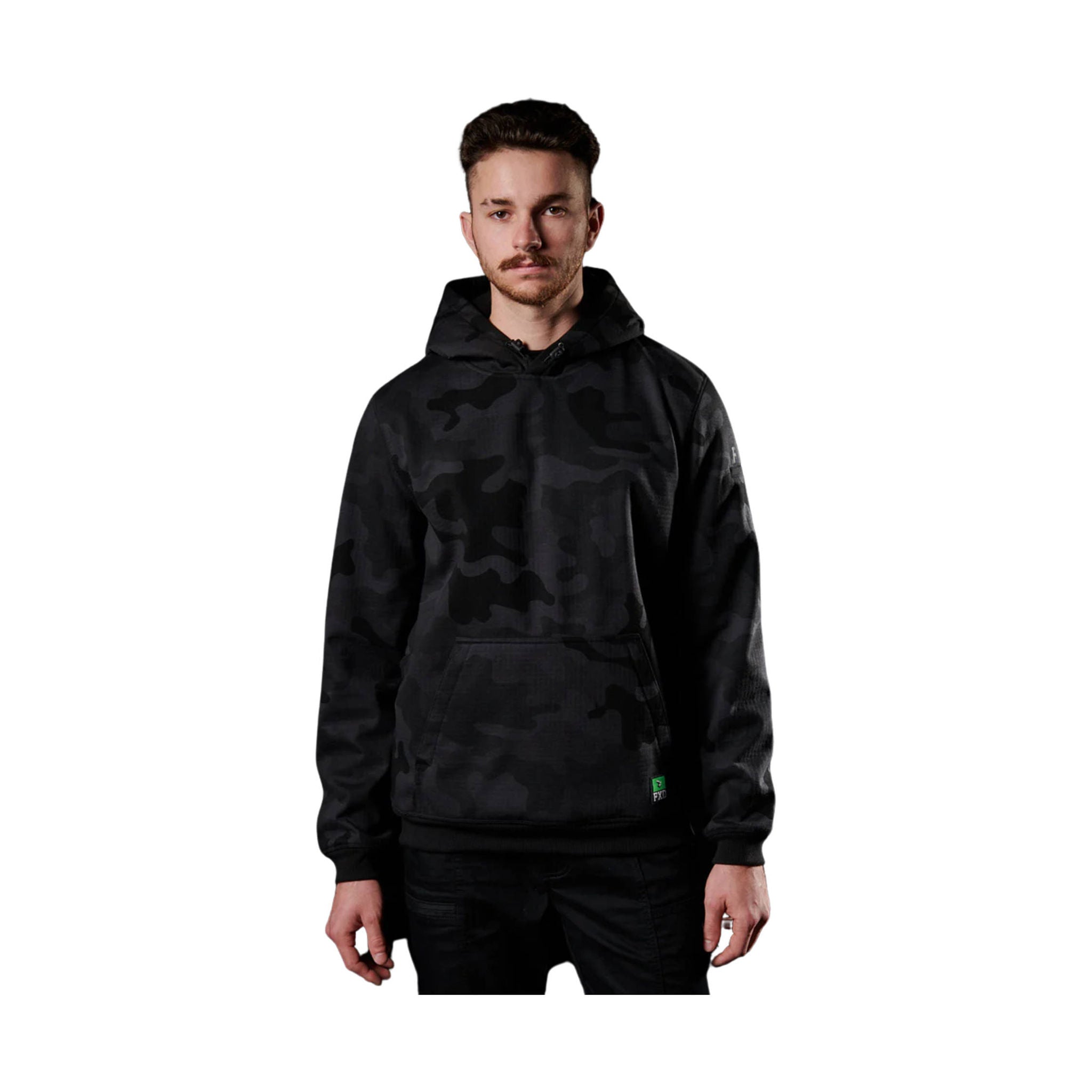 FXD Men's WF-1 Work Fleece Hoodie - Black Camo by Lenny's Shoe & Apparel