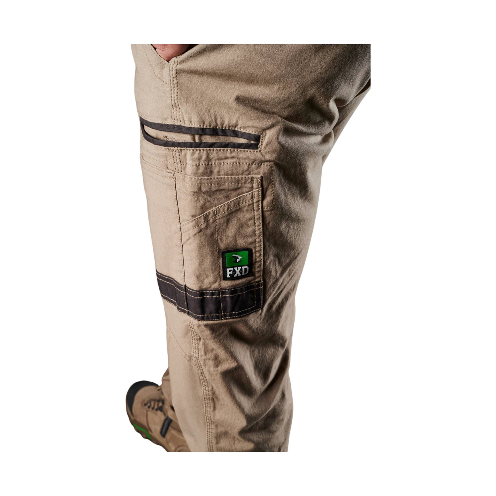 FXD Men's WP-3 Stretch Work Pants - Khaki by Lenny's Shoe & Apparel