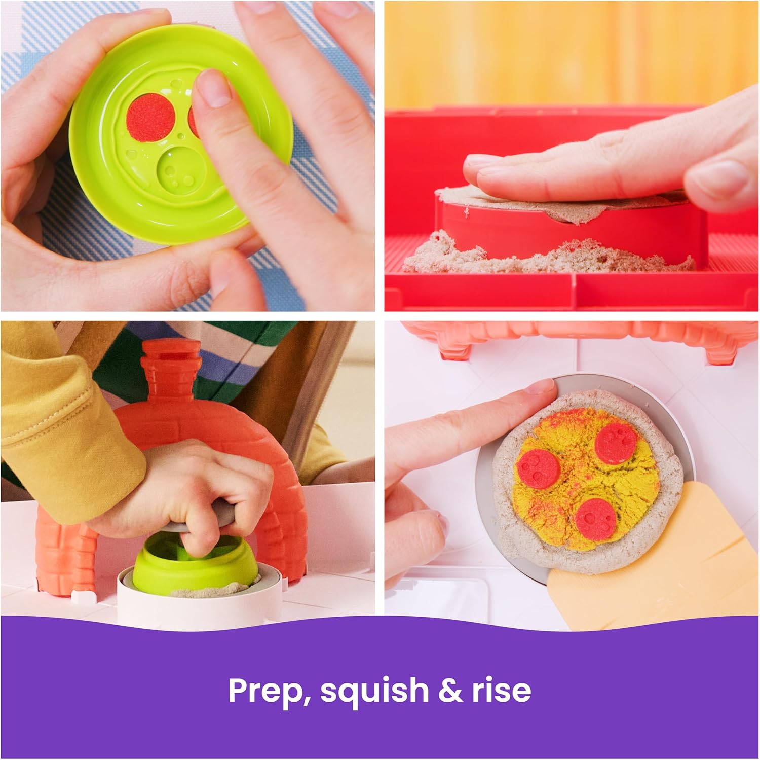 Kinetic Sand Squish Pizza
